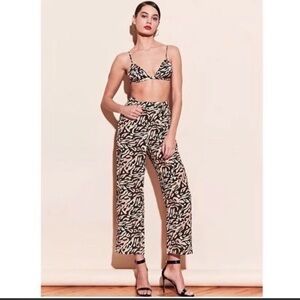 Silk Fleur du Mal Cheetah Print Pants